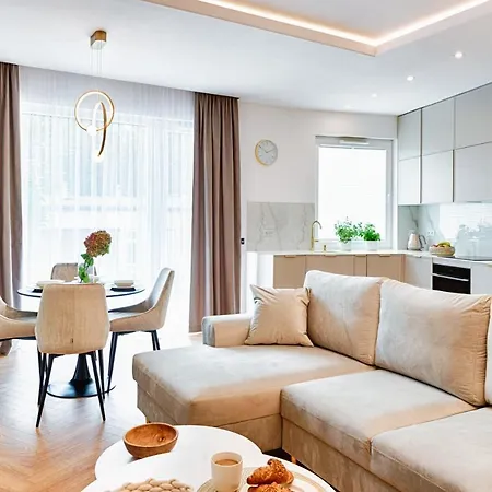 Lägenhet Wyjatkowy Taupe W Centrum Lodzi Łódź